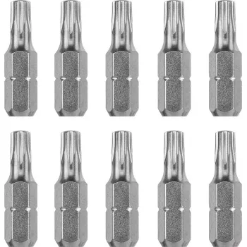 Atsuktuvų antgalių rinkinys KWB 121249 — 10 vnt., Torx T9, ilgis 25 mm, 1/4 colio kotas