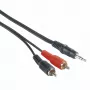 Hama 00205106 garso kabelis 2 m 3,5 mm 2 x RCA juoda, raudona