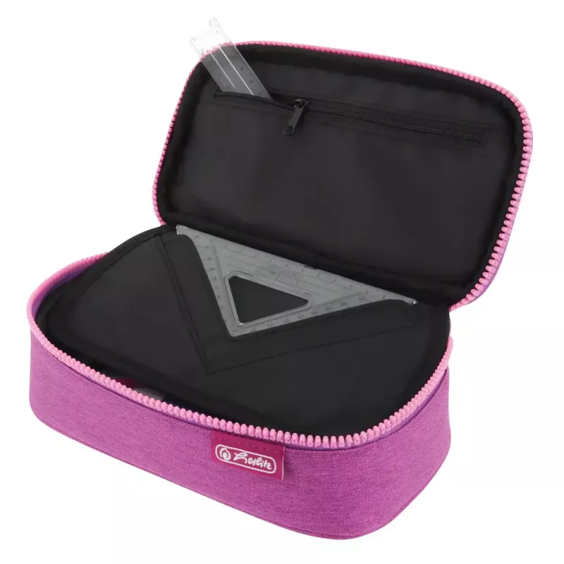 Penalas Herlitz beatBox ABC Soft poliesterinis rožinis violetinis 225x120x70mm