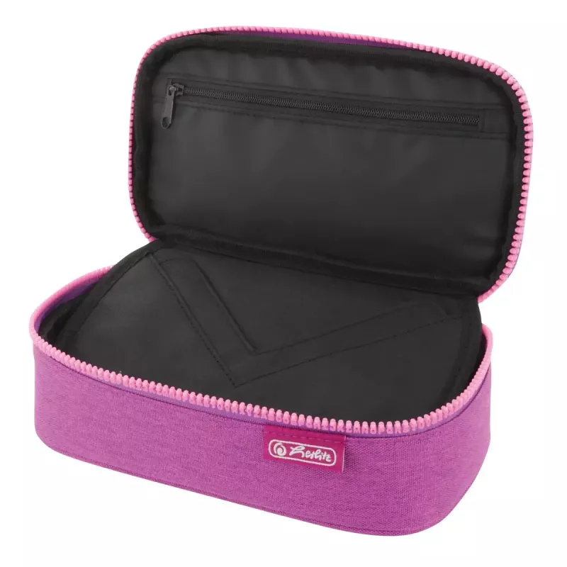 Penalas Herlitz beatBox ABC Soft poliesterinis rožinis violetinis 225x120x70mm