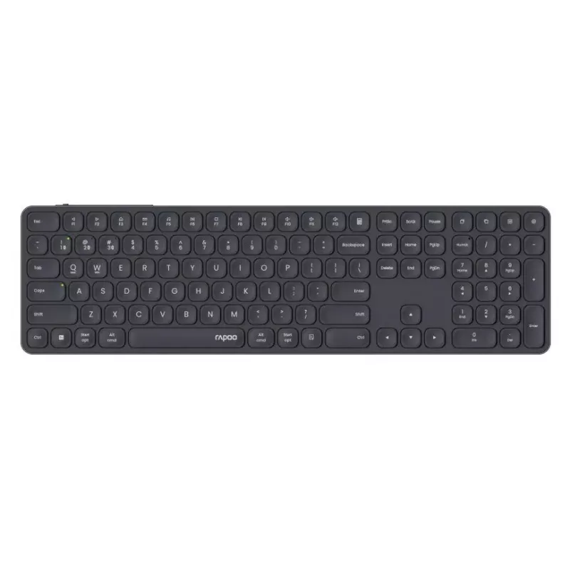 Bluetooth klaviatūra Rapoo 00228033 QWERTZ vokiška tamsiai pilka belaidė