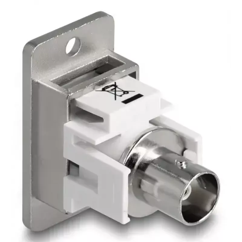 DeLOCK 90880 BNC lizdas sidabrinis baltas 50 Ω