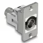 DeLOCK 90880 BNC lizdas sidabrinis baltas 50 Ω