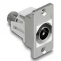 DeLOCK 90881 Lizdas IEC F Sidabrinis Baltas 75 Ω