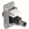 DeLOCK keystone modulis 90885 Plokščias Juoda Sidabrinė Balta DC 5,5 x 2,1