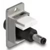 DeLOCK keystone modulis 90886 Plokščias Juoda Sidabrinė Balta DC 5,5 x 2,5