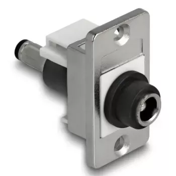 DeLOCK 90887 keystone modulis Plokščias Juoda Sidabrinė Balta DC 5.5 x 2.5