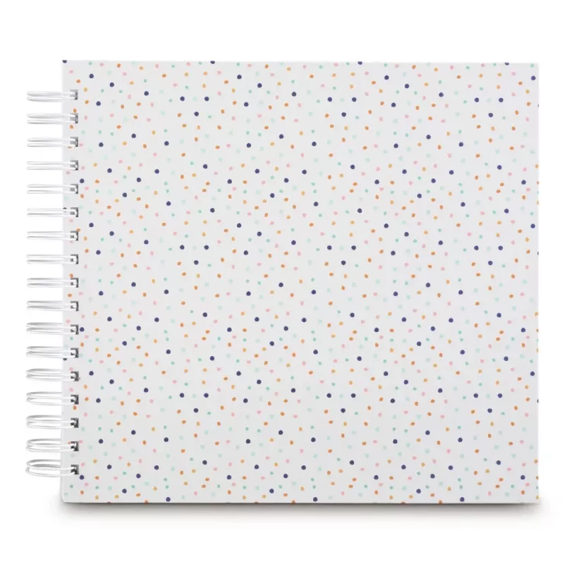 Hama Confetti nuotraukų albumas, įvairiaspalvis, 100 lapų, 10 x 15 cm, spiralinis įrišimas
