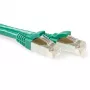 ACT žalias 5 metrų LSZH SFTP CAT6A komutacinis kabelis be užkibimo su RJ45 jungtimis