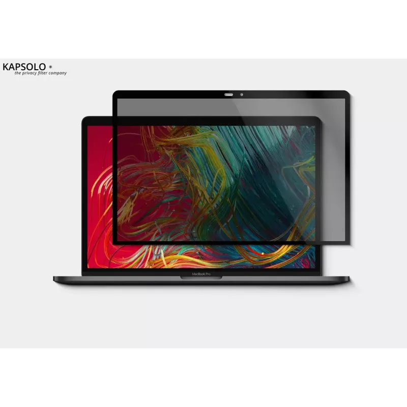 Kapsolo Privacy Magnetinis apsauginis ekranas, skirtas Apple MacBook Pro 13 (2020) — 13 colių, 9H kietumas, 50% šviesos pralaidumas, 30° privatumo kampas