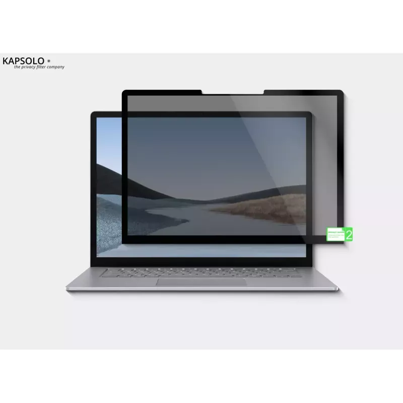 Privatumą užtikrinanti magnetinė ekrano apsauga Kapsolo, skirta „Apple MacBook Pro 16 colių Retina“ (2019 m.) — 9H kietumas, 50 % šviesos pralaidumas, 30° privatumo kampas, 40,6 cm