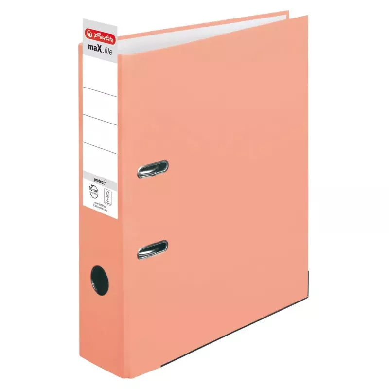 Žiedinis segtuvas Herlitz maX.file A4 oranžinis