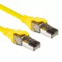 ACT geltonas 5 m SFTP CAT8 komutacinis kabelis be užkabinimų su RJ45 jungtimis