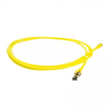 ACT geltonas 5 m SFTP CAT8 komutacinis kabelis be užkabinimų su RJ45 jungtimis