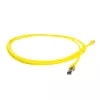 ACT geltonas 1,5 metro SFTP CAT8 komutacinis kabelis be užkabų su RJ45 jungtimis