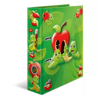 HERMA Motif failas A4 Fritz the Worm D-žiedo kartonas 285x315 mm
