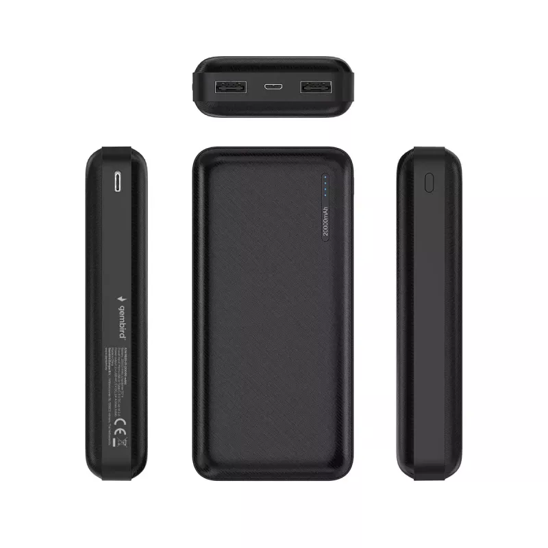 Gembird PB20-01 išorinė baterija 20000 mAh