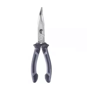 Lankstytos nosies replės KWB 382610 iš chromo-vanadžio plieno, pilkos, 20 cm