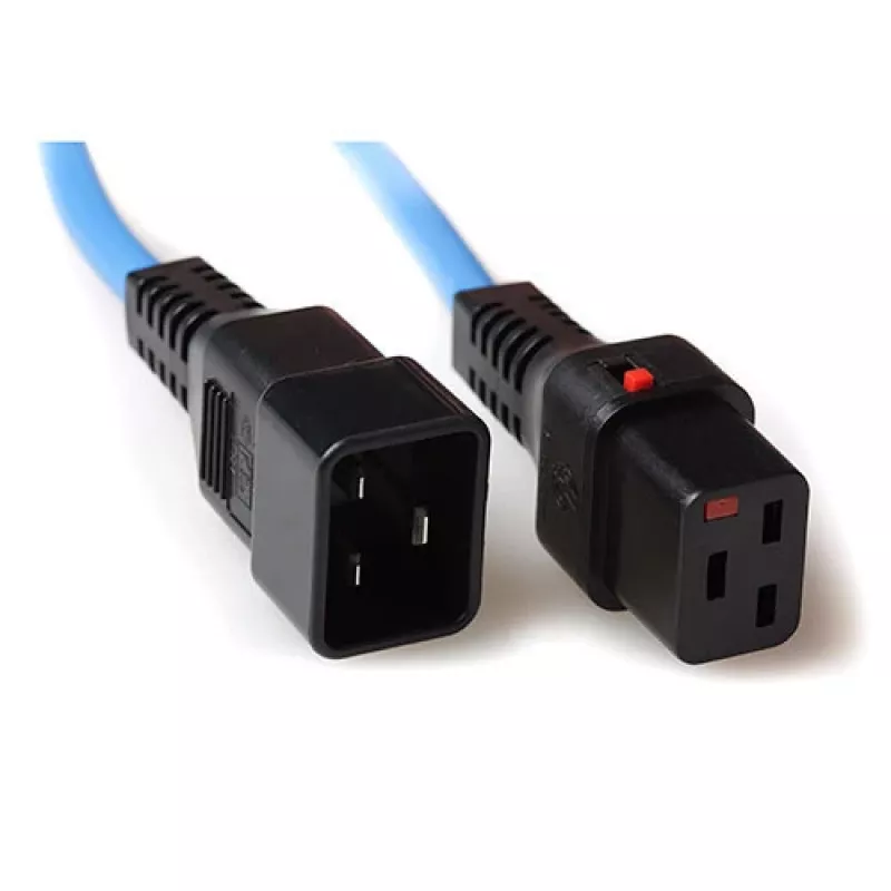 ACT maitinimo laidas C19 IEC Lock C20 mėlynas 3 m 16 A 230 V