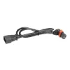 ACT maitinimo laidas C14 - C13 IEC Lock (žemyn kampu) juodas 2 m, PC2048
