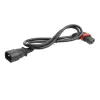 ACT maitinimo laidas C14 - C13 IEC Lock (kairysis kampinis) juodas 2 m, PC2046