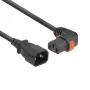 ACT Powercord C14 - C13 IEC Lock (right kampuotas) Juoda 3 m, PC2049