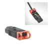ACT C13 IEC Lock+ perjungiamas juodas, PA130100BK, C13, juoda, raudona, moteriška, tiesus, nailonas, 1,5 mm²