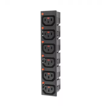 ACT C13 IEC Lock Net Entree (6 lizdų) - juoda, PA135015BK6