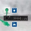 ACT Powercord maitinimo laidas CEE 7/7 kištukas kampinis C15 žalias 2 m 250 V 10 A