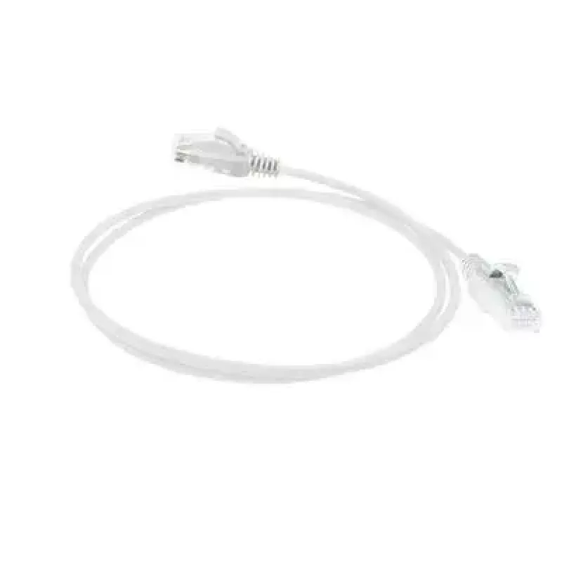 ACT baltas 5 metrų LSZH U/UTP CAT6 duomenų centro plonas komutacinis kabelis su RJ45 jungtimis
