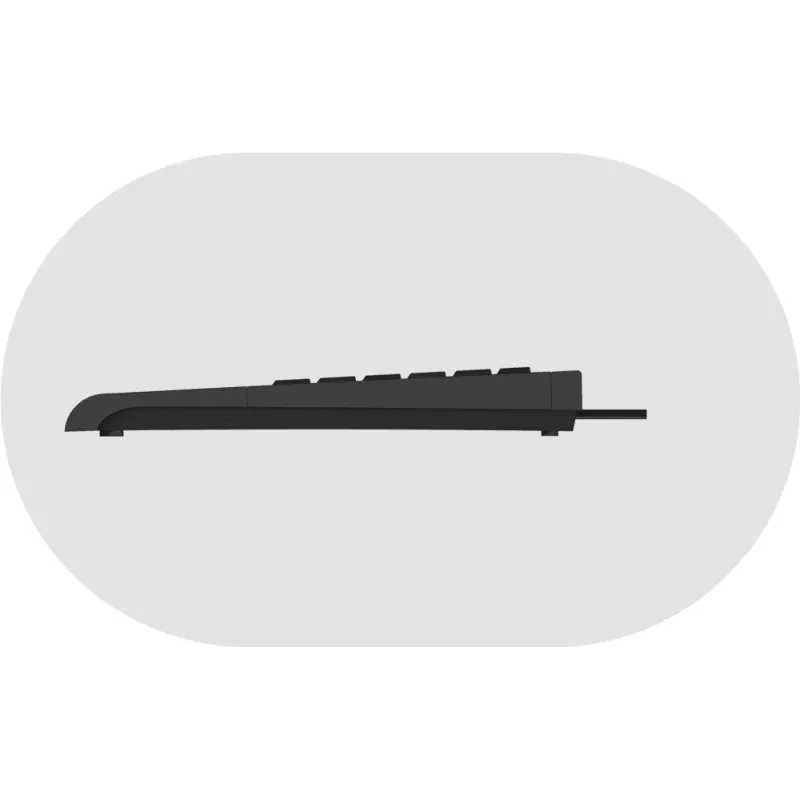 KeySonic ACK-3410 (UK) klaviatūra Namų USB QWERTY JK anglų Juoda