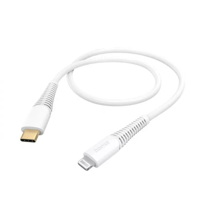 Hama 00125100 laidas Lightning 1,5 m Baltas
