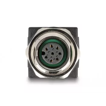 DeLOCK M12 adapteris A-koduota 8 kontaktų kištukinė jungtis į RJ45 lizdą tiesus