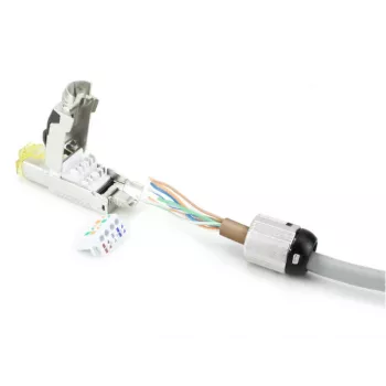 ACT Field termination plug RJ45 CAT6A ekranuotas, be įrankių, 4PPoE 100W