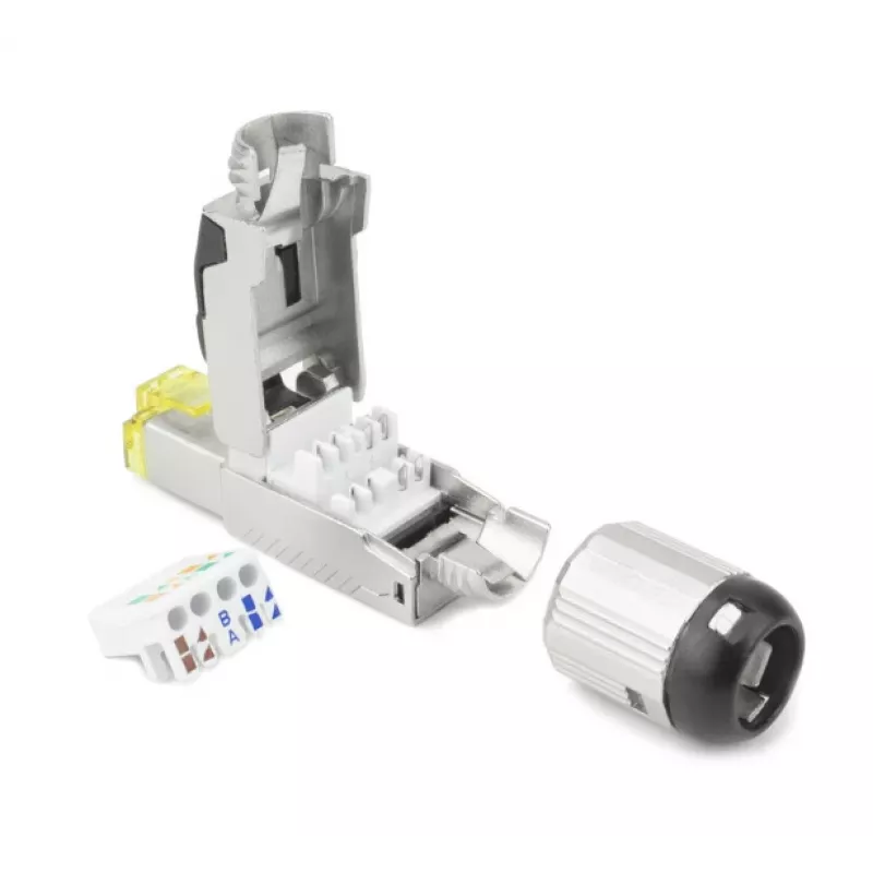 ACT Field termination plug RJ45 CAT6A ekranuotas, be įrankių, 4PPoE 100W