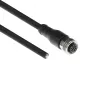 ACT Industrial 1,50 metro jutiklio kabelis M12A 5 kontaktų kištukinis į atvirą galą, Superflex Xtreme TPE kabelis, ekranuotas