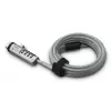 Hama USB kabelio užraktas Sidabrinis, Skaidrus 1,8 m