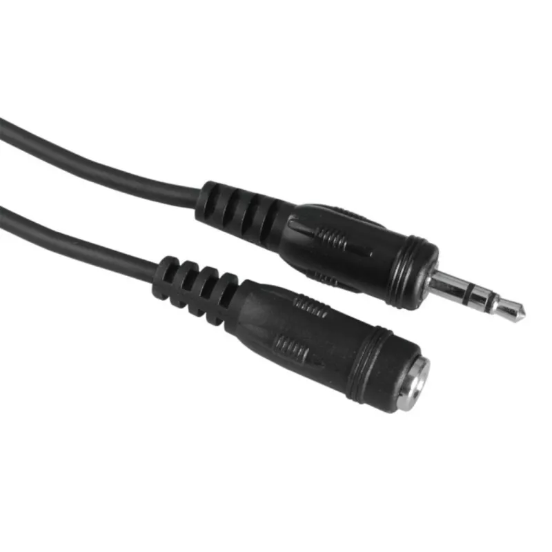 Garso kabelis Hama 00205105 5 m 3,5 mm kištukas į lizdą juodas