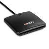 “Lindy” USB 2.0 išmaniųjų kortelių skaitytuvas, USB, juodas, 1,2 m, 480 MB/s, 2 metai, CE, Federalinė ryšių komisija (FCC), REACH, RoHS