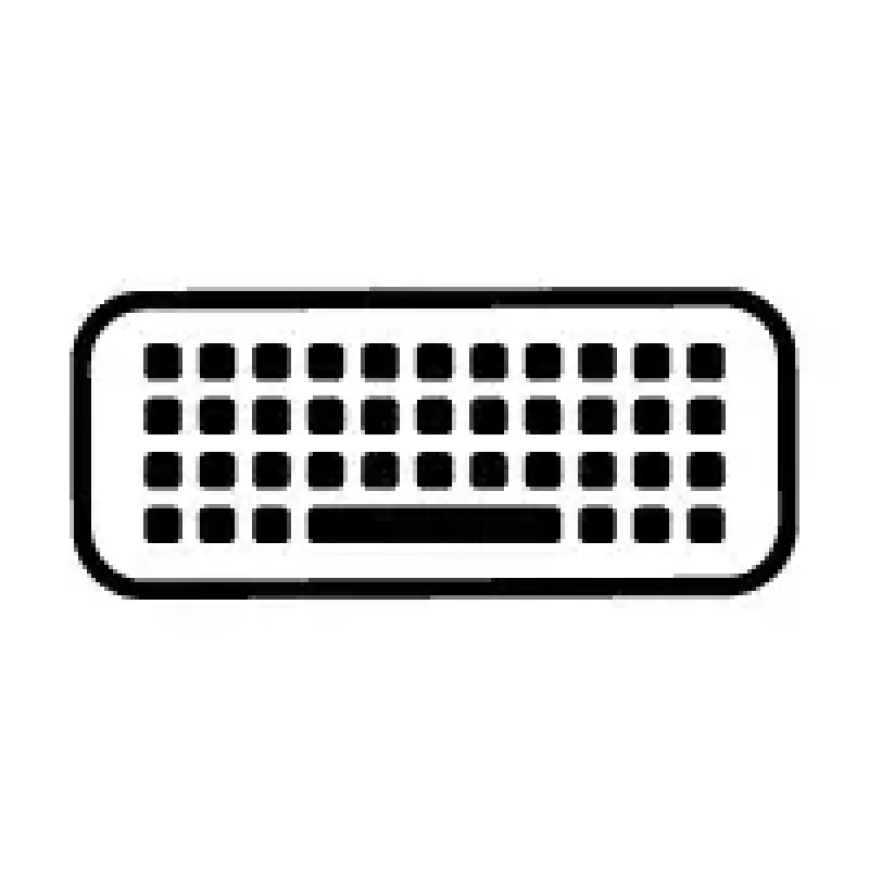 Belaidė pilno dydžio membraninė klaviatūra HP 220 — juoda, RF 2,4 GHz, USB-A imtuvas, QWERTY, skaičių klaviatūra, AAA baterija