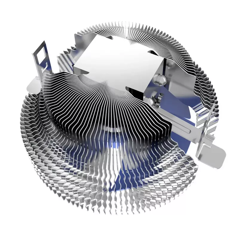 Aušinimo komplektas PCCOOLER E90 viršutinio pūtimo CPU aušintuvas 8 cm 1000-2000 RPM hidraulinis guolis mėlynas