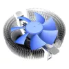Aušinimo komplektas PCCOOLER E90 viršutinio pūtimo CPU aušintuvas 8 cm 1000-2000 RPM hidraulinis guolis mėlynas