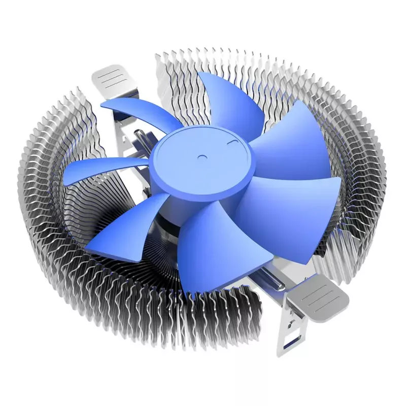 Aušinimo komplektas PCCOOLER E90 viršutinio pūtimo CPU aušintuvas 8 cm 1000-2000 RPM hidraulinis guolis mėlynas