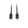 Lindy 1 m Thunderbolt 5 laidas, 80 Gbps, pasyvus, kištukas, kištukas, 1 m, 80 Gbit/s, juodas, nikelis