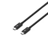 Lindy 1 m Thunderbolt 5 laidas, 80 Gbps, pasyvus, kištukas, kištukas, 1 m, 80 Gbit/s, juodas, nikelis