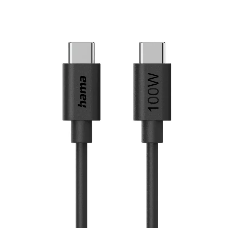 Hama 00086448 USB laidas USB 2.0 1,2 m USB C Juodas