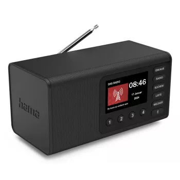 Asmeninis radijas Hama DR1001 Skaitmeninis DAB DAB+ FM 5W TFT Ekranas