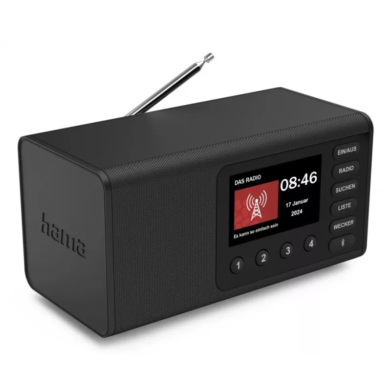 Asmeninis radijas Hama DR1001 Skaitmeninis DAB DAB+ FM 5W TFT Ekranas