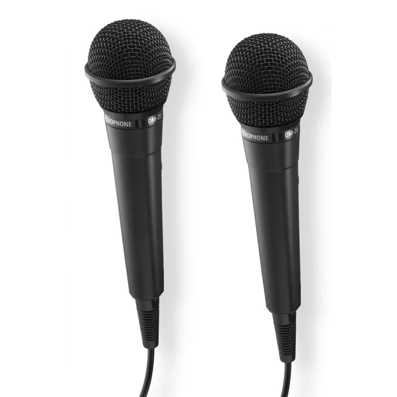 Hama Karaoke Juoda karaokė mikrofonas