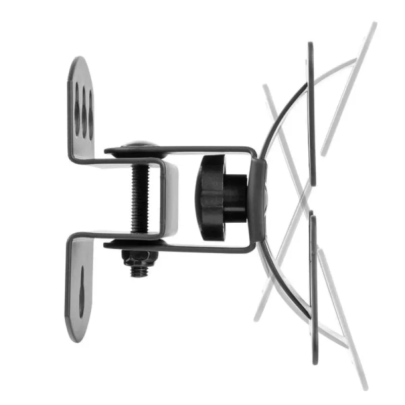 Manhattan Pivoting Wall Mount for TV & Monitors (Tilt and Swivel), For screens 13 inch to 27 inch, VESA compatibility: all between 75x75mm and 100x100mm - check the dimensions of the four mounting holes on back of screen to ensure it fits, Single Stud Bracket, Max 30kg